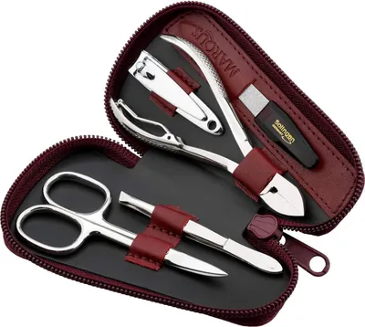 Produktbild von marQus Nageletui 5-teilig – mit Nagelzange, Solingen – Rot
