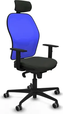 Image de Chaise de bureau avec appui-tête Piqueras y Crespo 1D036G2 Noir