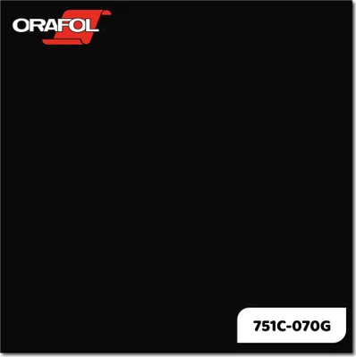 Produktbild von ORAFOL ORACAL 751C Meterware - 070 BLACK in 31,5 x 100cm