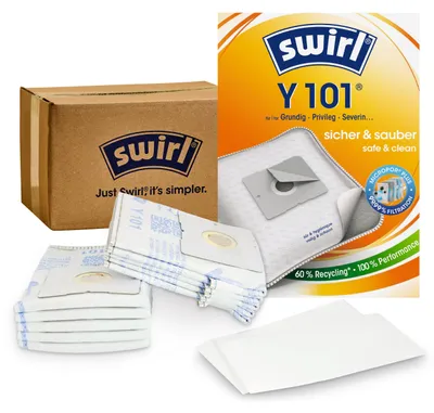 Staubsaugerbeutel Y101 EcoPor, 10 Stück, Anti-Allergen-Filter