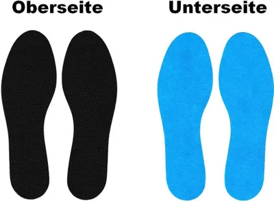 Produktbild von ISCAL 8 Paar Frischesohlen Frische Durft Schuh Einlagen Sohlen Schwarz Gr. 36-38