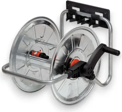 Produktbild von Tragbarer wandmontierter Gartenschlauchaufroller für 50 m 1/2"-Schläuche