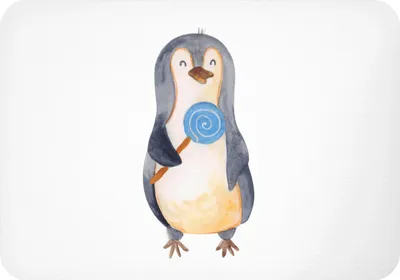 Produktbild von Mr. & Mrs. Panda Kühlschrankmagnet Pinguin Lolli - Weiß - Geschenk, Heißhunger, Süßigkeiten, whiteboardmagnet, magnet, zettelhalter, Spruch, designmagnet, Rebell, Naschen
