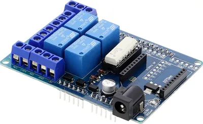 Produktbild von Relais Shield V1.3 Arduino kompatibel 4 Kanal / Relay Shield V1.3