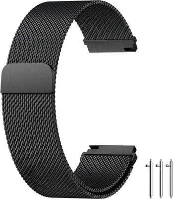 Produktbild von Milanaise Armband aus Edelstahl, 20 mm und 22 mm, magnetische Schließe, für Smartwatches