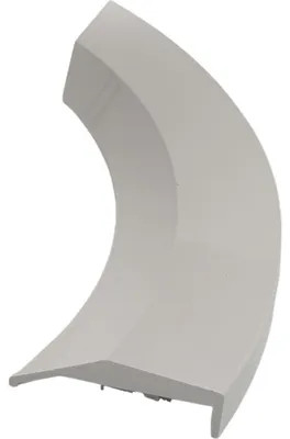 Türgriff kompatibel mit Gorenje 333855, ABS weiß, 105x84x24 mm