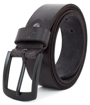 Produktbild von Echt Leder Gürtel 4cm Herren Damen Ledergürtel für Jeans, Anzug Schwarz Kürzbar