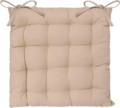 Image de Assise de chaise matelassée coton 38 x 38 cm Lin