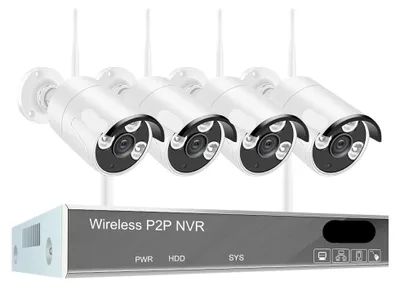 Image de Système de sécurité sans fil - Ensemble de caméras de surveillance - Système de caméras IP - Caméra de surveillance - Caméra de sécurité