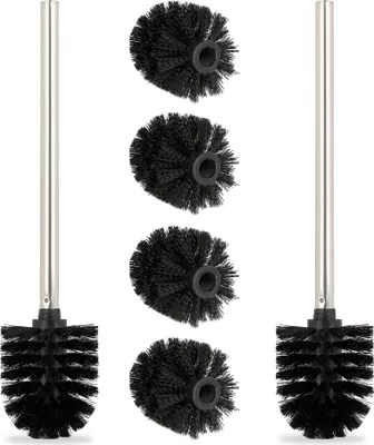 Produktbild von relaxdays Toilettenbürste 2er Set + 4 Ersatzköpfe