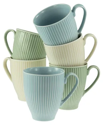 Produktbild von CreaTable, 24036, Valencia Pastell, Kaffeebecher 6-tlg, Porzellan