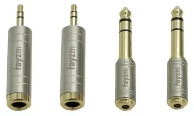 Zdjęcie produktu dla Adapter jack 6 35 mm na 3 5 stereo audio słuchawki gitara 4 szt.