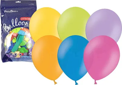Zdjęcie produktu dla Nadmuchiwany balon metaliczny 27 cm - 1 szt., mix kolorów