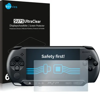 Produktbild von 6x Für Sony PSP 2000 Schutzfolie Savvies Displayschutz Display Schutz Folie Klar Transparent