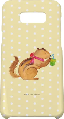 Produktbild von Mr. & Mrs. Panda Samsung Galaxy S8 plus Handyhülle  Eichhörnchen Smoothie - Gelb Pastell - Geschenk, Diät, Lustige Sprüche, Cover, Handy Case, Hülle, Green Smoothies