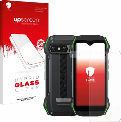 Produktbild von upscreen Schutzglas für Blackview N6000 (Display+Kamera) Schutzfolie Panzer Folie Glas Display Schutz klar