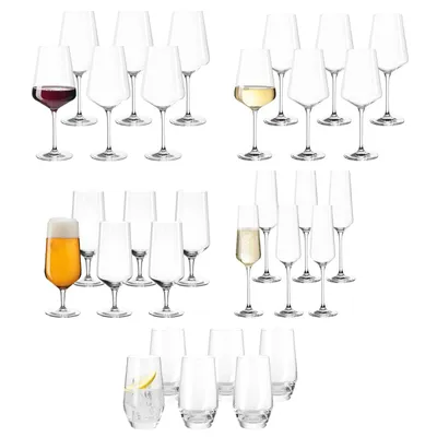 Produktbild von Leonardo PUCCINI Gläserset Bier, Sekt, Wein 30-tlg.