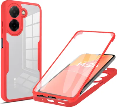 Produktbild von 360 Grad Rundum Schutz Handyhülle für Xiaomi Redmi A5 Full Cover Vollschutz Case Farbe: Rot