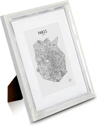 Image de Lancaster Cadre photo rectangulaire 24,8 x 19,3 cm photos passe-partout bois