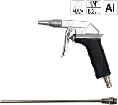 Produktbild von Druckluft Ausblaspistole Druckluftpistole Blaspistole 1/4 Zoll mit Verlängerung 125 mm
