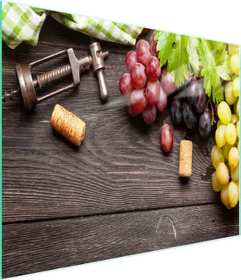 Obrázok produktu pre Sklenená doska na krájanie 52x30 ovocia