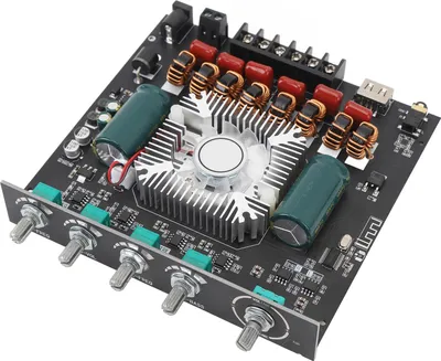 Image de KIMISS 2.1 Channel -Module d'amplification de puissance 220WX2 et 350W TPA3255 -Carte d'amplification avec App -Contrôle des haut-parleurs DIY