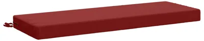 Image de Coussin de banc SOEST 100 % polyester Bordeaux 100 x 40 x 8 cm