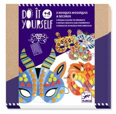 Zdjęcie produktu dla Kreatywne DIY maski zwierząt z dżungli, Djeco
