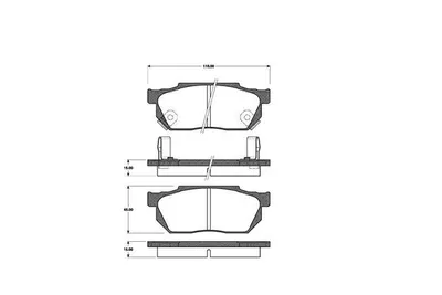 Produktbild von NK Bremsbeläge vorne für Honda Civic Crx
