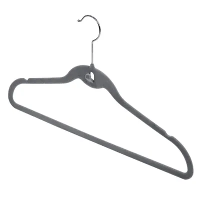 Produktbild von Domopak Velvet Kaskadenbügel 3er Set, grau