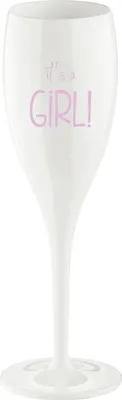 Produktbild von Sektglas 100 ml mit Druck CHEERS No. 1 IT'S A GIRL Koziol