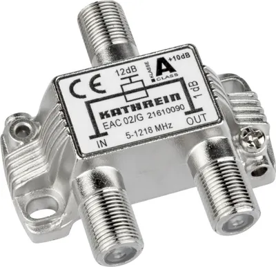 Obrázok produktu pre Kathrein EAC 02/G, 75 ohm, 5 - 1218 MHz, Strieborná, Zinok, 1 kusov, F