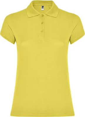 Produktbild von Roly PO6634 | Damen Star Woman Poloshirt, Piqué - Farbe: Amarillo Maiz 163 - Größe: S