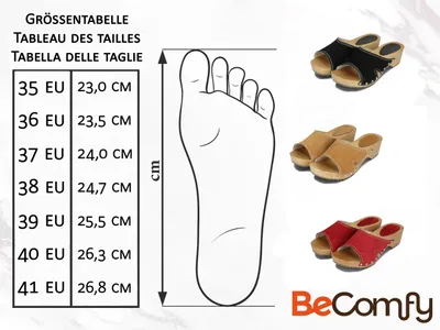 Imagen del producto de Zuecos de cuero con suela de madera y tacón, disponibles en tallas 35 a 41, ideales para el jardín y el hogar