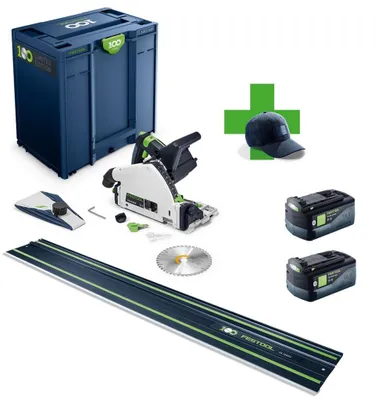 Produktbild von Festool Akku-Tauchsäge TSC 55 KEB-Basic 100Y 578223 + FS 1400/2 + 2x Akku 5,0
