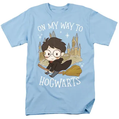 Produktbild von Harry Potter - "On My Way To Hogwarts" T-Shirt für Herren/Damen Uni TV36793 (S) (Hellblau)