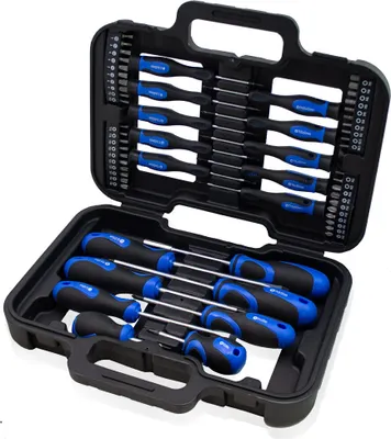 Produktbild von Bituxx Schraubendreher und Bit Set 58tlg, Schwarz, MS-18399