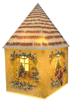 Produktbild von Clayre & Eef Dekoratives Haus mit LED Braun