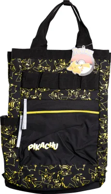 Produktbild von Pokémon Deluxe Rucksack – Schwarzer Premium Backpack mit Pikachu-Motiv – Viel Stauraum & Komfort für Schule, Reisen & Alltag