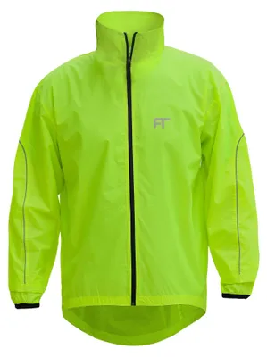 Imagen del producto de Chaqueta impermeable y ligera para ciclismo, de alta visibilidad, para hombre
