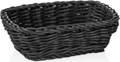 Produktbild von Tischkorb Korb schwarz Gastro 19 x 13 x 6 cm, Polypropylen