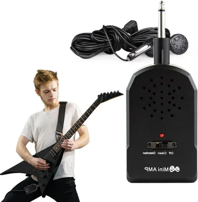 Produktbild von Gitarrenverstärker – Musikausstattung – Musikübungen – Integrierte Effekte – 53 x 129 cm – Schwarz