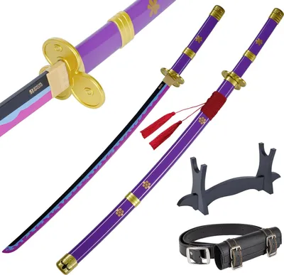 Produktbild von Bambus Anime Katana Cosplay Schwert, Katana ritter Inspiriert Roronoa Zoro One Piece Schwert 105cm 41 Zoll eine Vielzahl von Stilen zur Auswahl