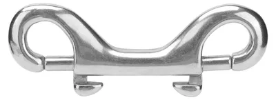 Produktbild von Schnellverschluss-Karabinerhaken, doppelseitig, aus Edelstahl 316, für Schiffskabel, 77 mm
