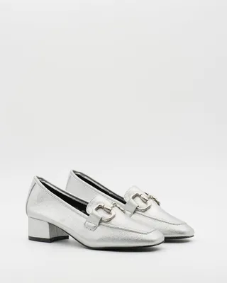 Produktbild von Mocassins met hak Zilver Gesp