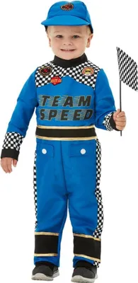 Produktbild von Smiffys - "Team Speed" Kostüm-Set für Baby-Jungs SM2559 (104) (Blau)