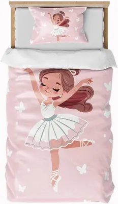 Produktbild von Famanu Bettbezug Kinder - Beddengoed Set - Pflegeleicht - 120 x 150 cm - Rosa