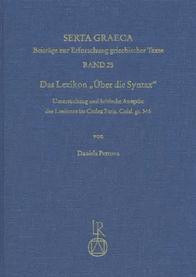 Produktbild von Das Lexikon \'Über die Syntax\'