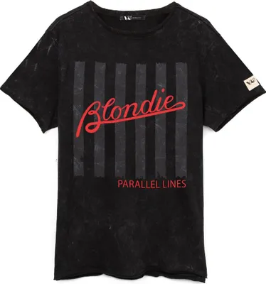 Image de Blondie - "Parallel Lines" T-shirt unie homme/femme RO15287 (L) (Noir)