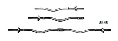 Produktbild von OnWay HantelstangeBarbell Curl Split Bar 120 cm + Gewinde und Halsbändern OW1012